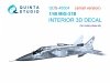 Quinta Studio QDS-48504 MiG-31B 3D-Printed & coloured Interior on decal paper (Hobby Boss) (Small version) 1/48